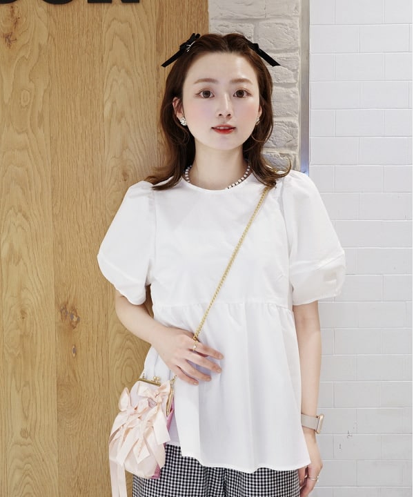 Joさんの「BEAMS WOMEN｜Ray BEAMS / ランタンスリーブ ギャザー ブラウス」を使ったコーディネート