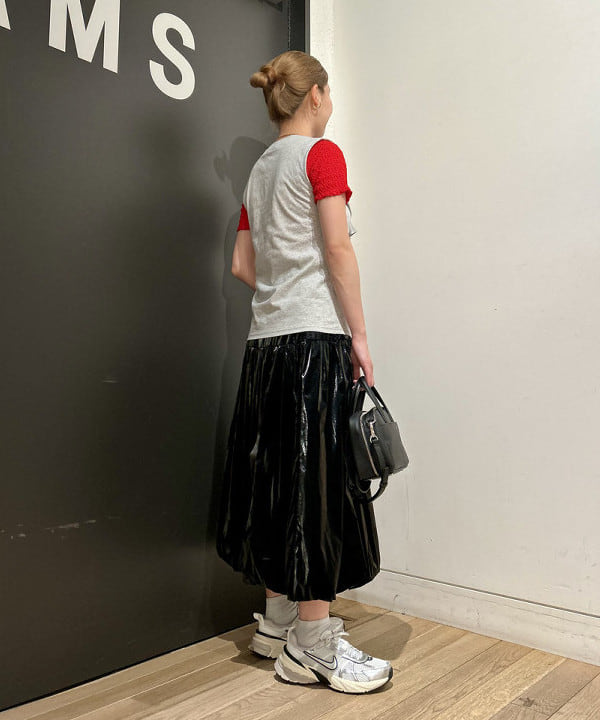 早川 萌子さんの「BEAMS WOMEN｜フロント リボン ノースリーブ トップス」を使ったコーディネート