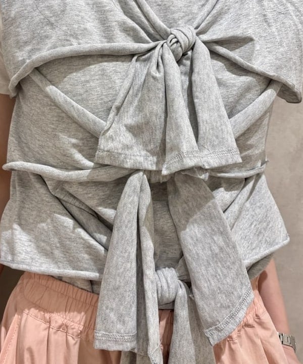 はやしあかねさんの「BEAMS WOMEN｜フロント リボン ノースリーブ トップス」を使ったコーディネート