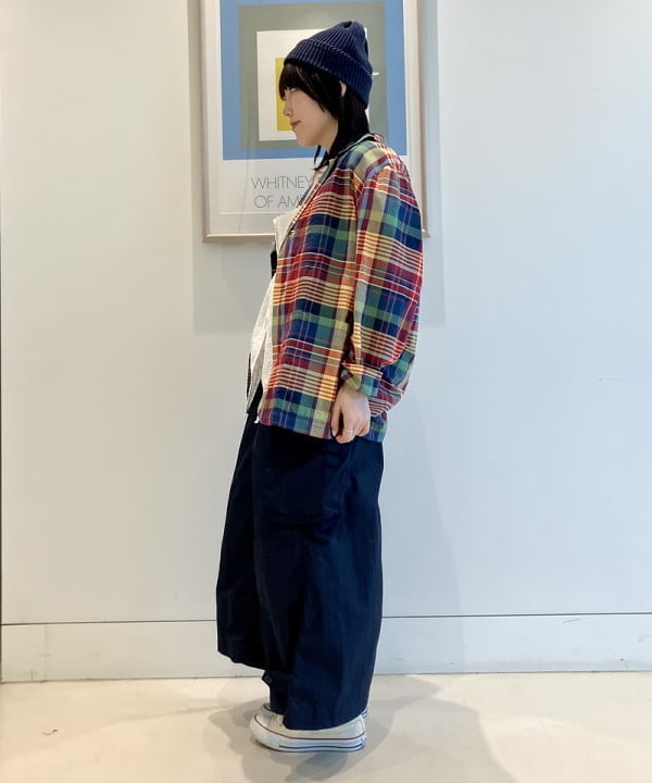 小原 もこさんの「BEAMS WOMEN｜コットン リネン ワッチキャップ」を使ったコーディネート