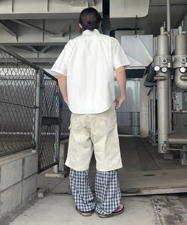 タマイユウトさんの「BEAMS WOMEN｜ワイドフィット 5分袖 ボタンダウンシャツ」を使ったコーディネート