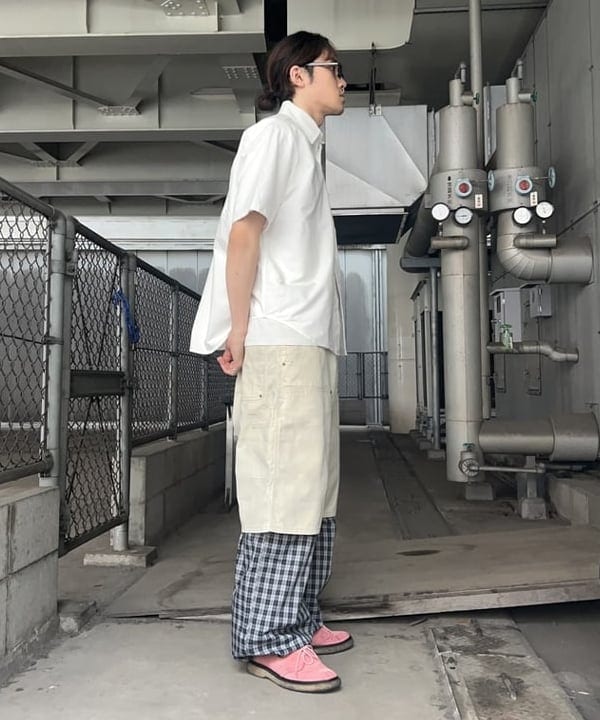 タマイユウトさんの「BEAMS WOMEN｜ワイドフィット 5分袖 ボタンダウンシャツ」を使ったコーディネート