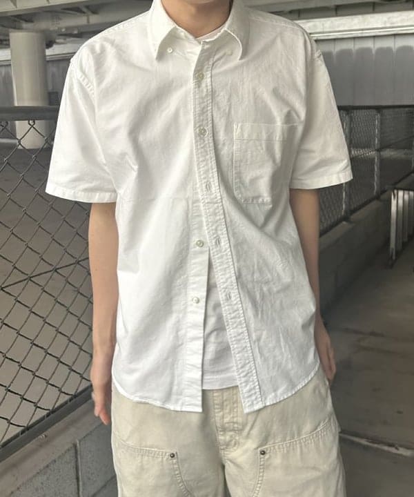 タマイユウトさんの「BEAMS WOMEN｜ワイドフィット 5分袖 ボタンダウンシャツ」を使ったコーディネート