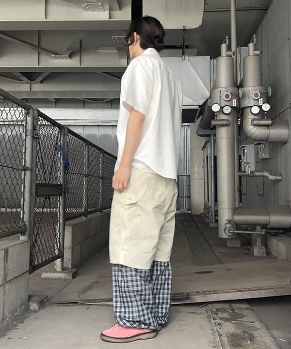 タマイユウトさんの「BEAMS WOMEN｜ワイドフィット 5分袖 ボタンダウンシャツ」を使ったコーディネート