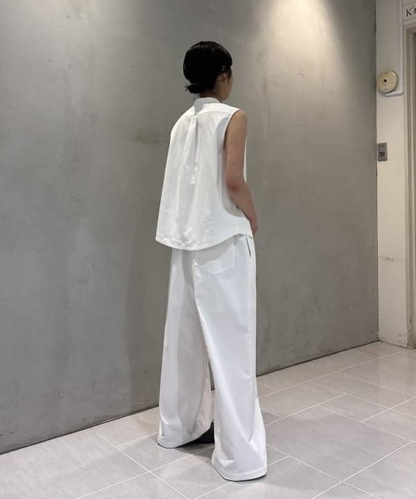 野村 美紅さんの「BEAMS WOMEN｜ウエストリボン ドライ パンツ」を使ったコーディネート