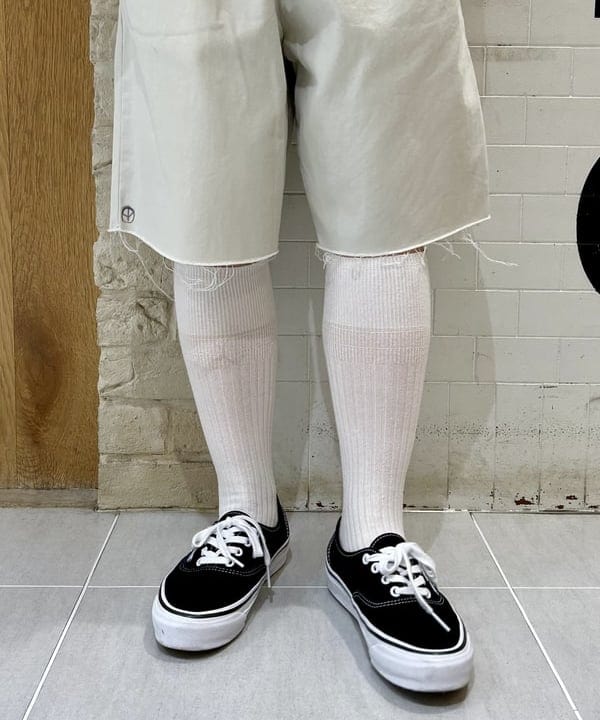 ナツハさんの「BEAMS WOMEN｜BEAMS BOY / ミリタリー リブ ロングソックス」を使ったコーディネート