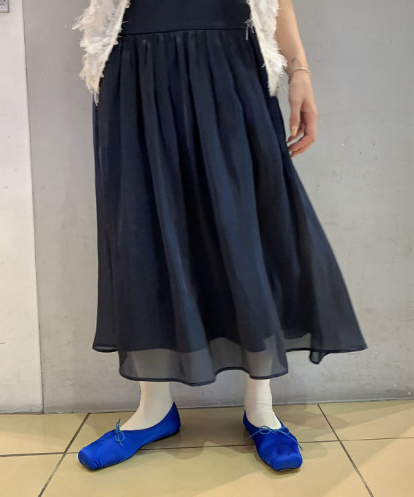 れいなさんの「BEAMS WOMEN｜【別注】Anniel / サテン バレエ シューズ」を使ったコーディネート