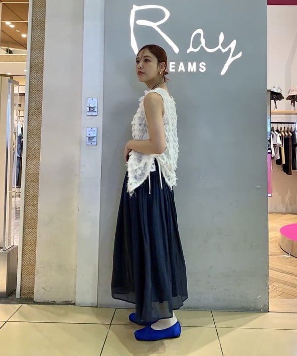 れいなさんの「BEAMS WOMEN｜【別注】Anniel / サテン バレエ シューズ」を使ったコーディネート