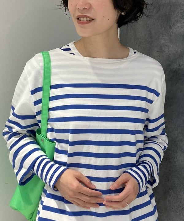 葵さんの「BEAMS WOMEN｜BEAMS BOY / フライス 1cm ボーダー」を使ったコーディネート