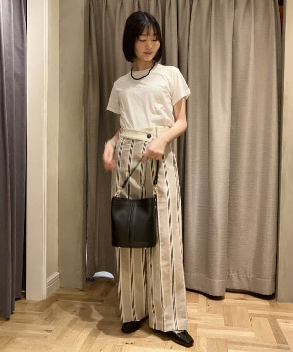 Kanaeさんの「BEAMS WOMEN｜GIANNI NOTARO / NEW フレーム バケット バッグ」を使ったコーディネート