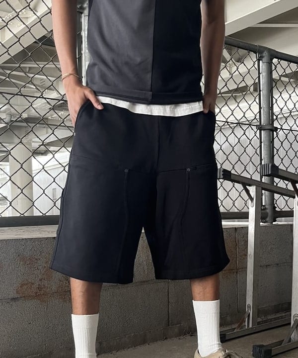 NADEL ナデールさんの「BEAMS WOMEN｜【別注】NULL TOKYO / SWEAT W-KNEE SHORTS」を使ったコーディネート