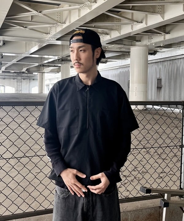 高遠 恒巳さんの「BEAMS WOMEN｜ハーフジップ プルオーバー シャツ」を使ったコーディネート