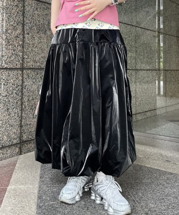 まゆちゃんさんの「BEAMS WOMEN｜シャーリング ノースリーブ フーディ トップス」を使ったコーディネート