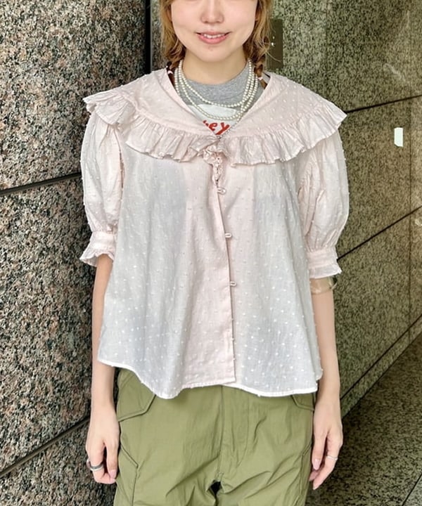 小原 もこさんの「BEAMS WOMEN｜ボーイ ベーシック Tシャツ」を使ったコーディネート