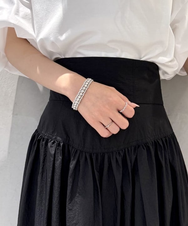 ヒライさんの「BEAMS WOMEN｜コンビネーション バルーンスリーブ プルオーバー」を使ったコーディネート