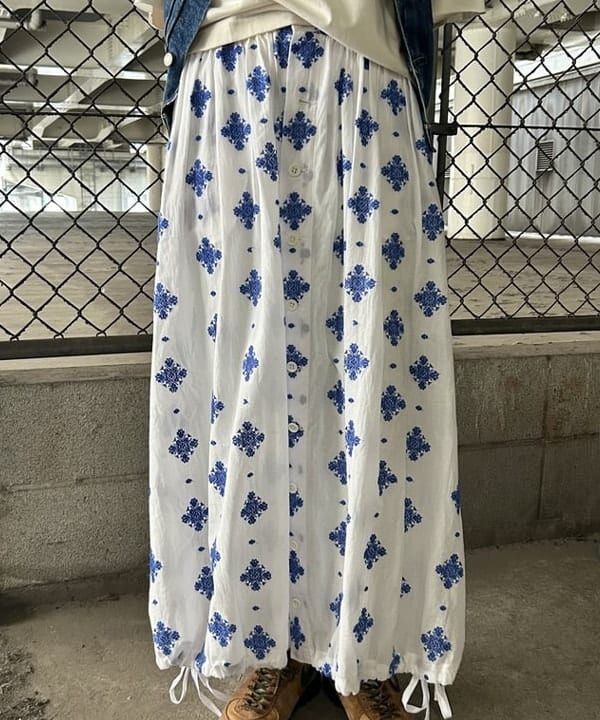 MATSUMOTO AMIさんの「BEAMS WOMEN｜ジャガード リブ セーラー Tシャツ」を使ったコーディネート