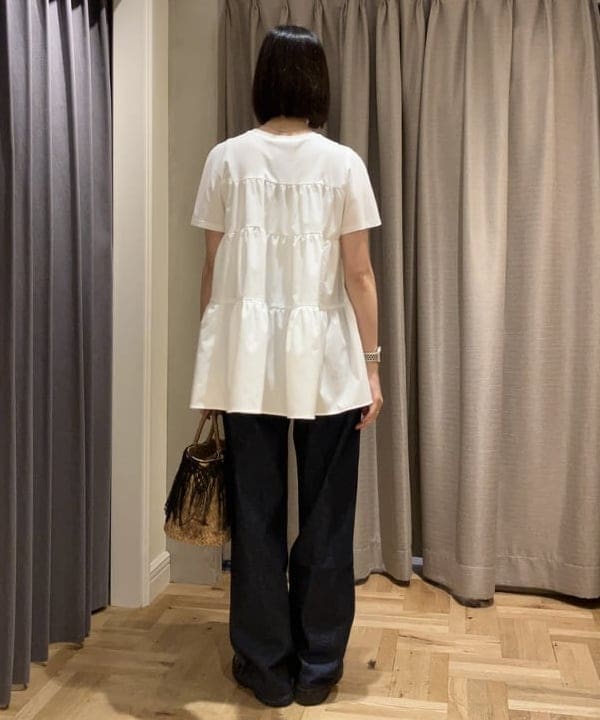 Kanaeさんの「BEAMS WOMEN｜コンビ ティアード プルオーバー」を使ったコーディネート