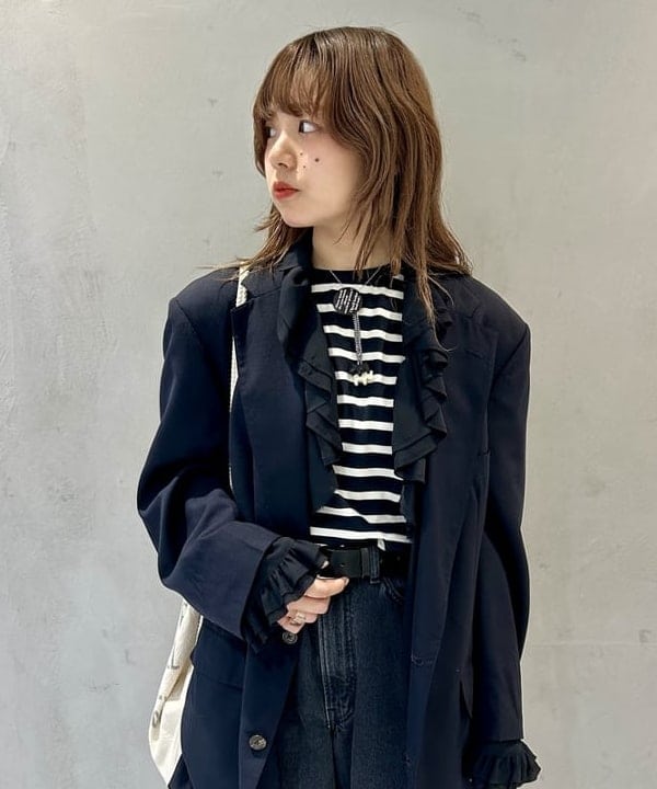 ナツハさんの「BEAMS WOMEN｜maturely / アムンゼン ラッフル ブラウス」を使ったコーディネート