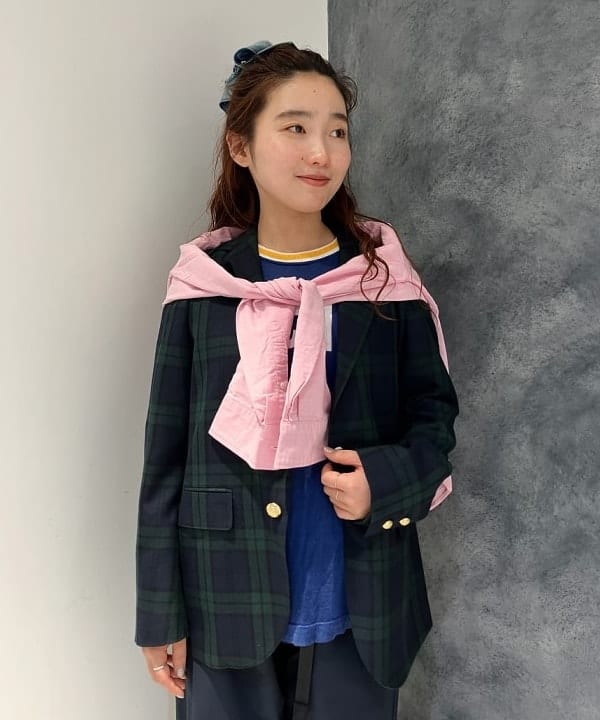 モモさんの「BEAMS WOMEN｜オックスフォード ボタンダウン シャツ」を使ったコーディネート