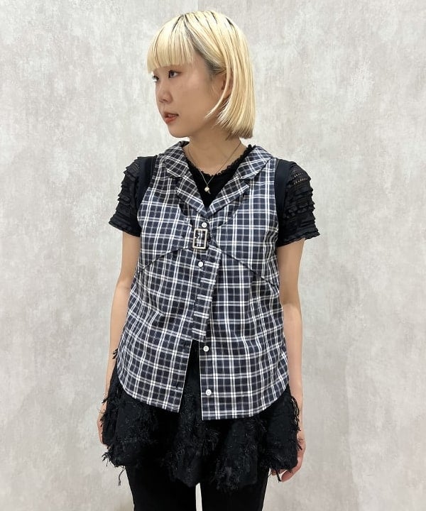 あさひさんの「BEAMS WOMEN｜フリンジ ジャカード キャミソール」を使ったコーディネート