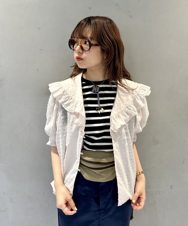 ナツハさんの「BEAMS WOMEN｜ポリエステル シャンタン パンツ」を使ったコーディネート