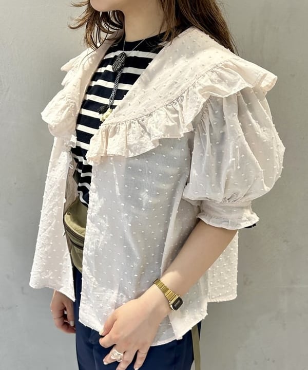 ナツハさんの「BEAMS WOMEN｜ポリエステル シャンタン パンツ」を使ったコーディネート