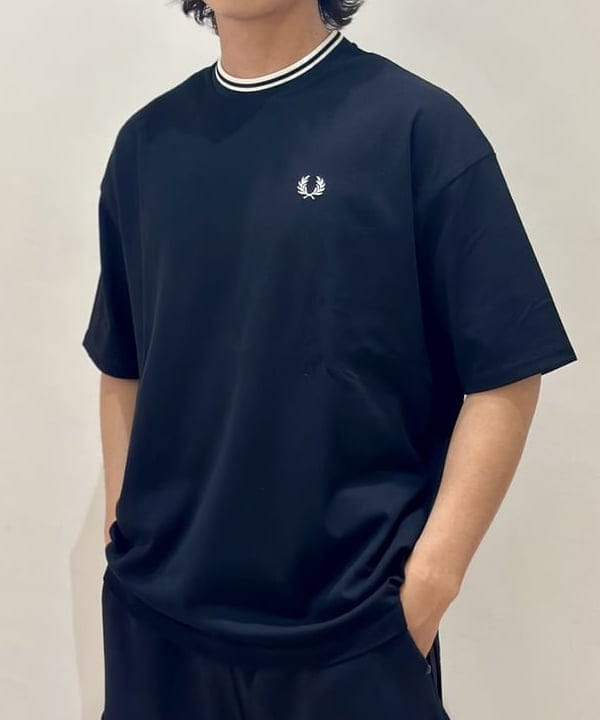 Kellyさんの「BEAMS WOMEN｜【別注】FRED PERRY / オーバーサイズ ピケ Tシャツ」を使ったコーディネート