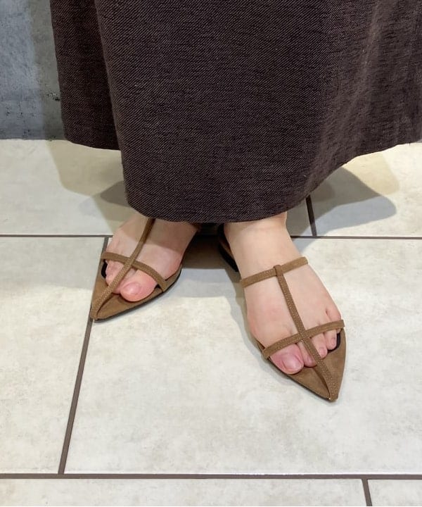 菜月さんの「BEAMS WOMEN｜ポインテッド ヌードサンダル .M」を使ったコーディネート