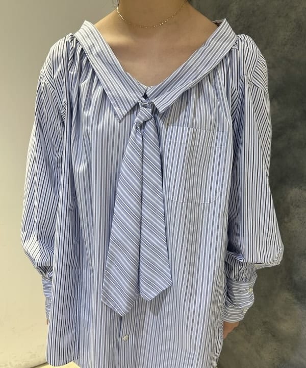 仙田 こころさんの「BEAMS WOMEN｜Ray BEAMS / K10 マリーナチェーン ネックレス」を使ったコーディネート
