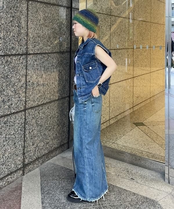 まゆちゃんさんの「BEAMS WOMEN｜blicenscell / sequin buscket バッグ」を使ったコーディネート