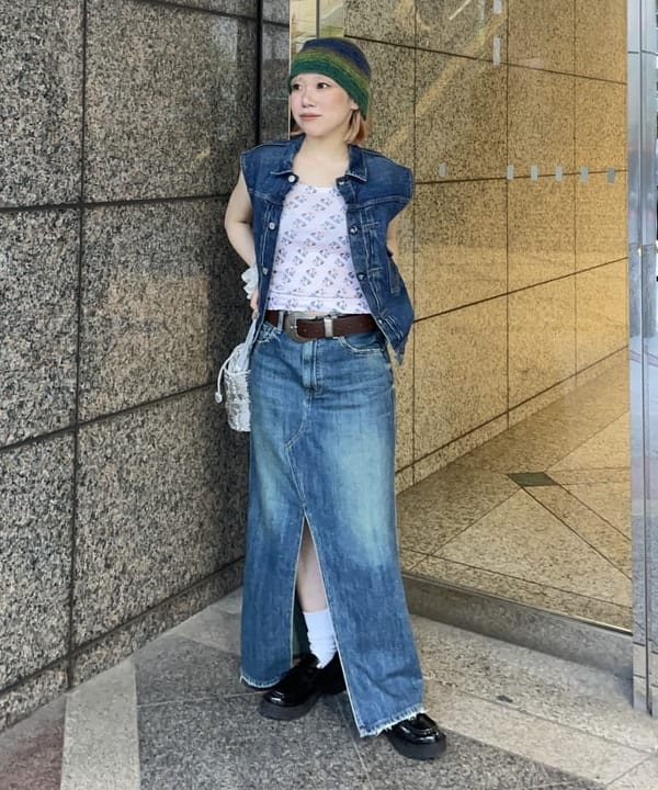 まゆちゃんさんの「BEAMS WOMEN｜blicenscell / sequin buscket バッグ」を使ったコーディネート