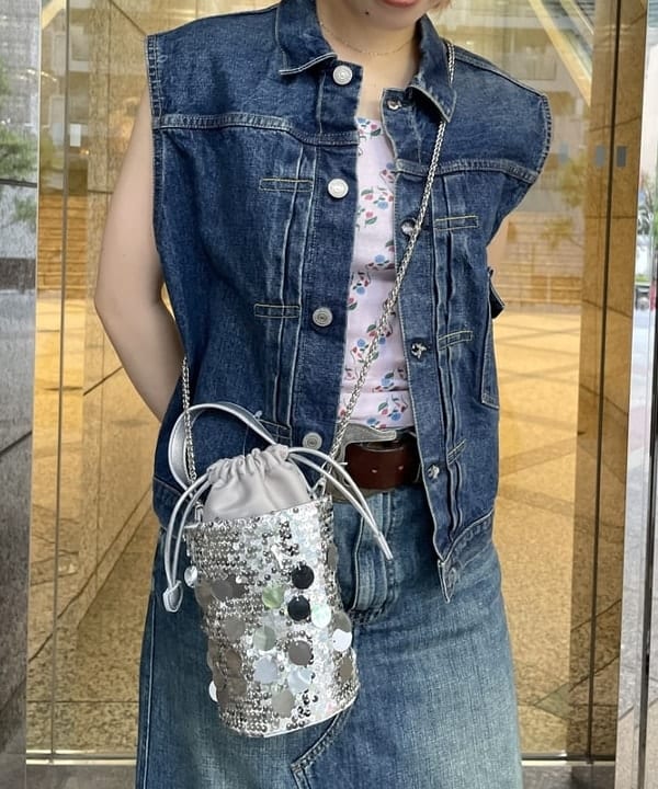 まゆちゃんさんの「BEAMS WOMEN｜blicenscell / sequin buscket バッグ」を使ったコーディネート