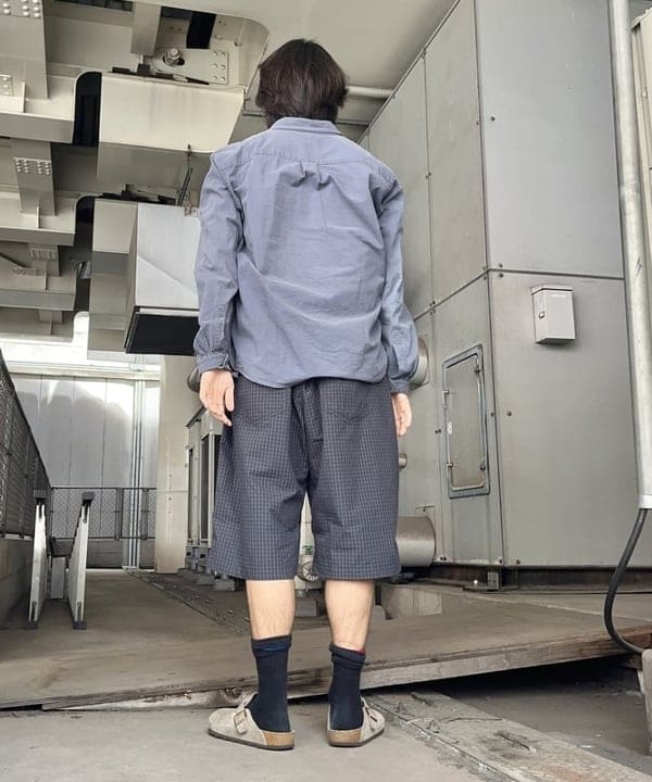 槙山 賢斗さんの「BEAMS WOMEN｜【別注】Gramicci / チェック ショーツ」を使ったコーディネート