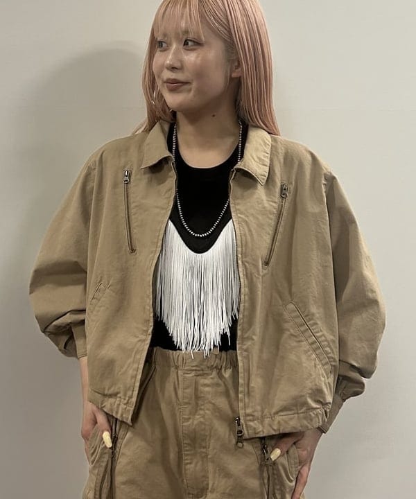 ando naoさんの「BEAMS WOMEN｜【別注】Wrangler &times; maturely / フリンジ ショートスリーブ Tシャツ」を使ったコーディネート