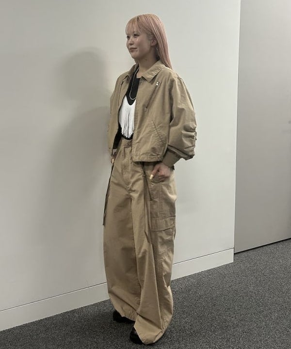 ando naoさんの「BEAMS WOMEN｜【別注】Wrangler &times; maturely / フリンジ ショートスリーブ Tシャツ」を使ったコーディネート