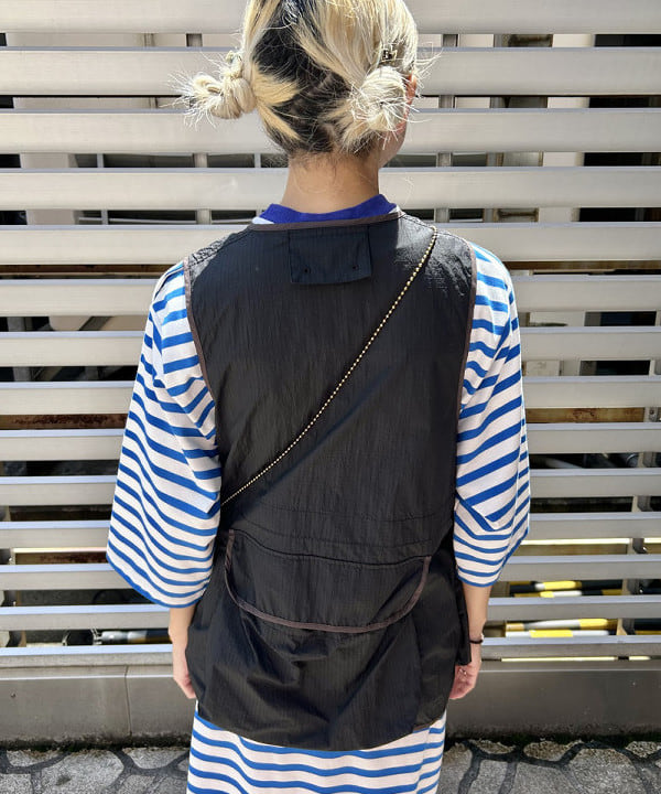 MATSUMOTO AMIさんの「BEAMS WOMEN｜【別注】LACOSTE / ボーダー ハーフスリーブ ドレス」を使ったコーディネート