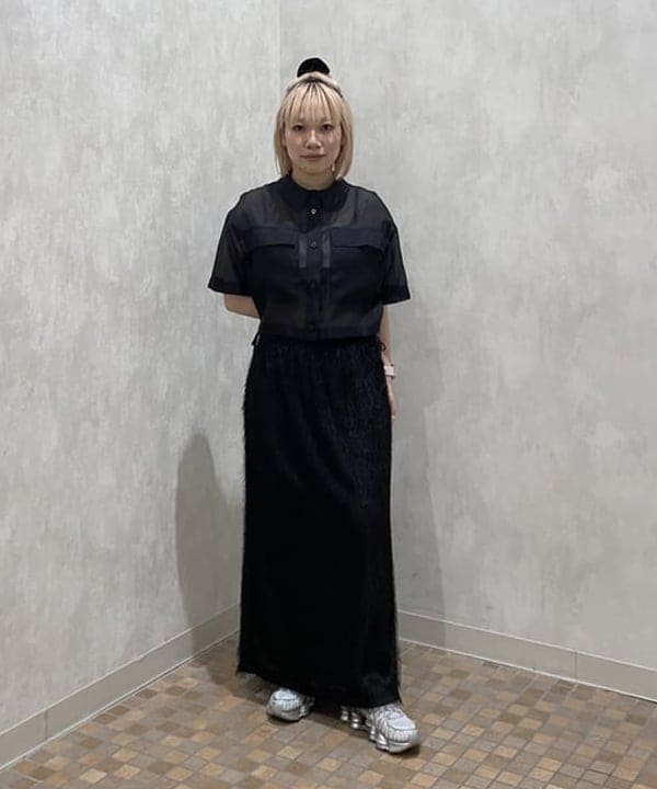 まゆちゃんさんの「BEAMS WOMEN｜フリンジ ファー タイトスカート」を使ったコーディネート