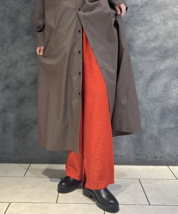 OSUMIさんの「BEAMS WOMEN｜バックオープン シャツワンピース」を使ったコーディネート