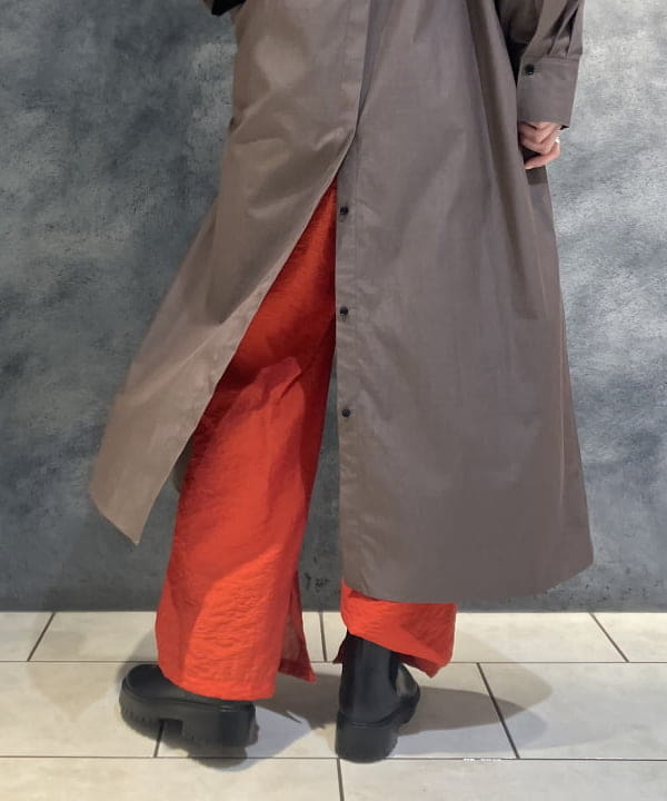 OSUMIさんの「BEAMS WOMEN｜バックオープン シャツワンピース」を使ったコーディネート