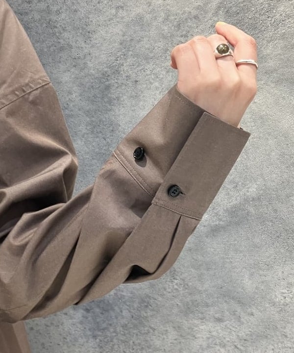 OSUMIさんの「BEAMS WOMEN｜バックオープン シャツワンピース」を使ったコーディネート