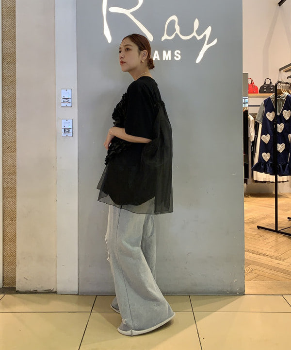 れいなさんの「BEAMS WOMEN｜ダメージ スウェット パンツ」を使ったコーディネート