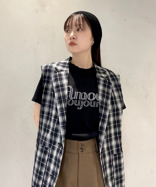 カタヤマ アヤさんの「BEAMS WOMEN｜シアー ハイソックス」を使ったコーディネート