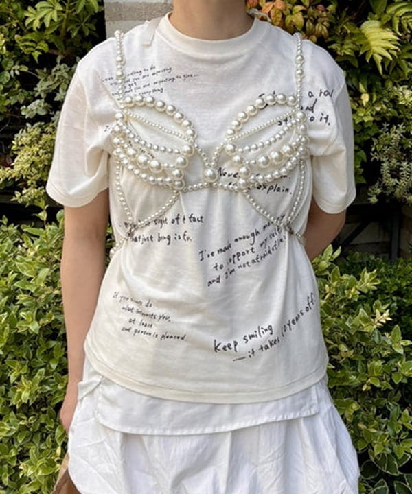 YABUさんの「BEAMS WOMEN｜ハンド ライティング Tシャツ」を使ったコーディネート