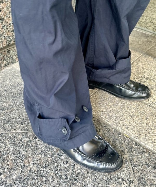 小原 もこさんの「BEAMS WOMEN｜ドット オープン カラー ショートスリーブ」を使ったコーディネート