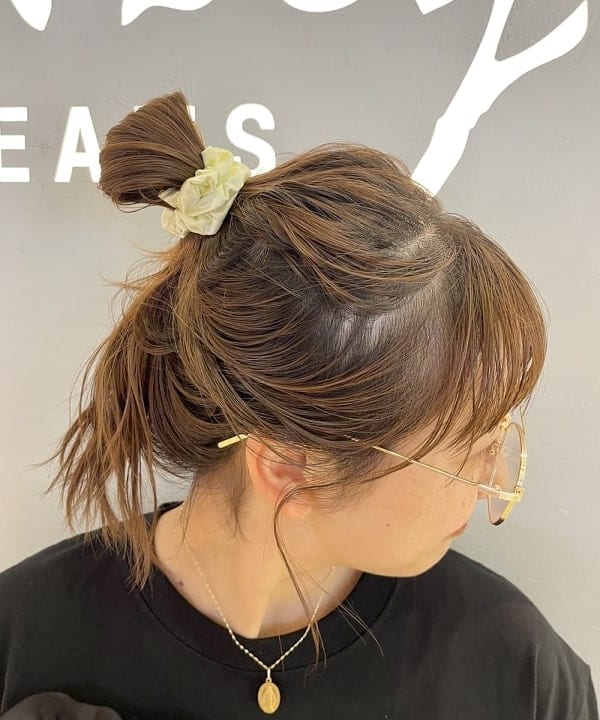 大木さんの「BEAMS WOMEN｜シャーリング ボーダー スカート」を使ったコーディネート