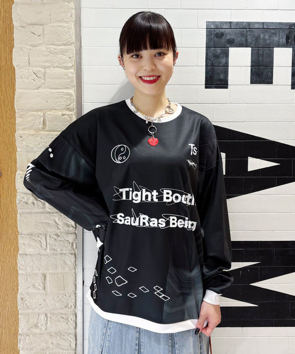 りかちょび/岸本梨佳さんの「BEAMS WOMEN｜デニム タック ミディアム スカート」を使ったコーディネート