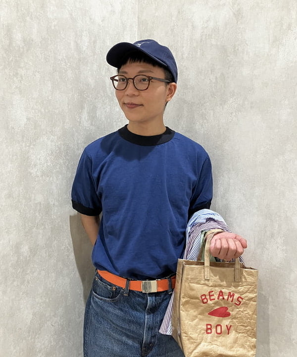 土田 達也さんの「BEAMS WOMEN｜【別注】Goodwear / Short Sleeve Ringer Tee」を使ったコーディネート