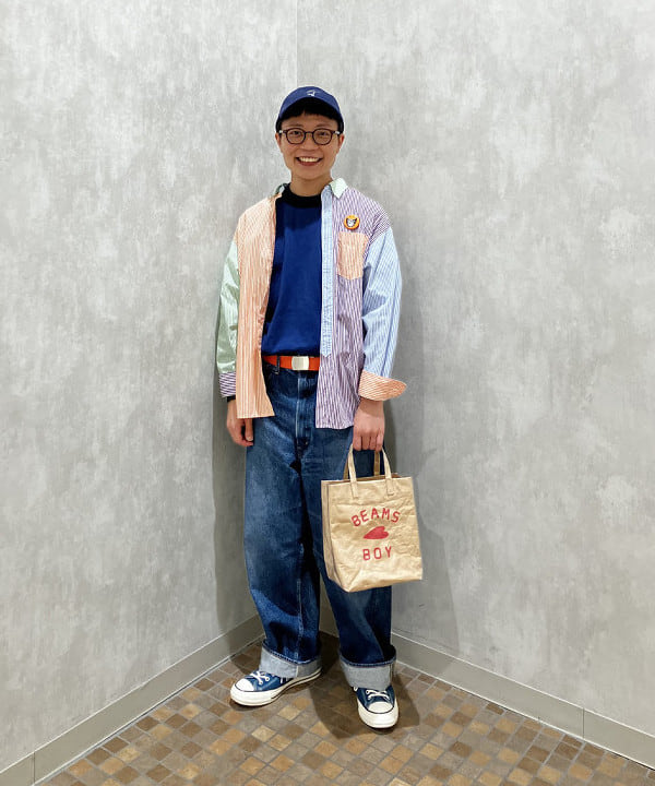 土田 達也さんの「BEAMS WOMEN｜【別注】Goodwear / Short Sleeve Ringer Tee」を使ったコーディネート