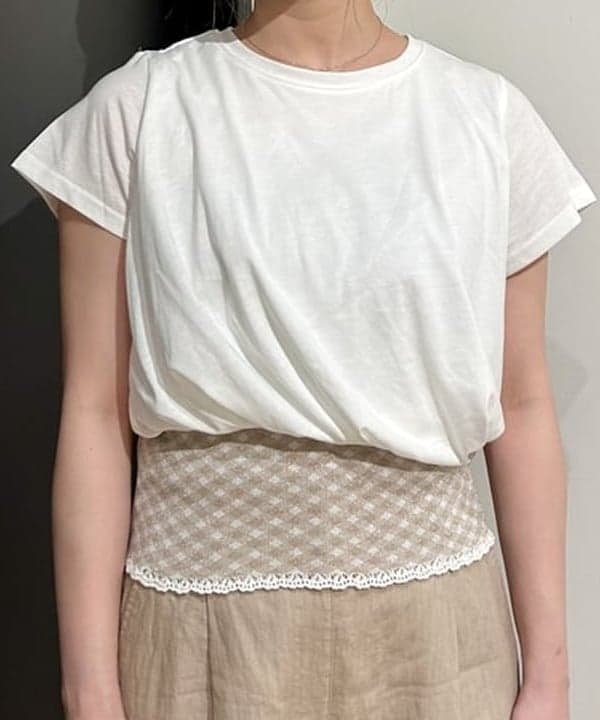 早川 萌子さんの「BEAMS WOMEN｜ツイスト バルーン Tシャツ」を使ったコーディネート