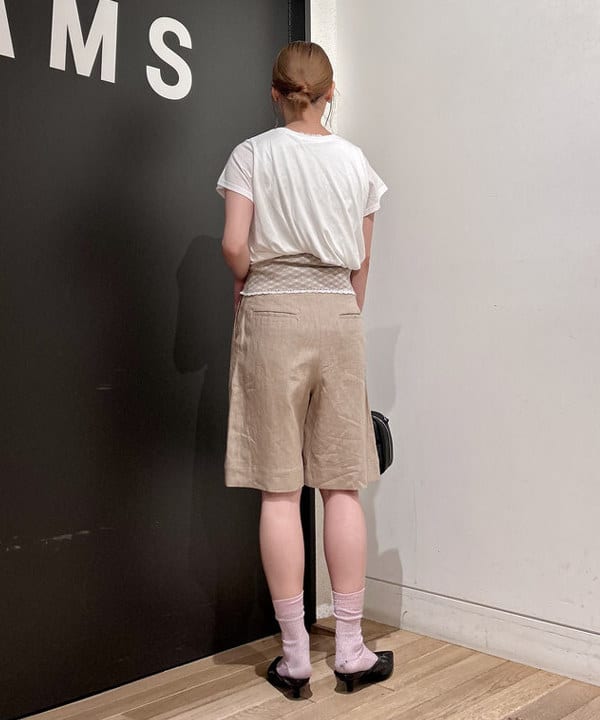 早川 萌子さんの「BEAMS WOMEN｜ツイスト バルーン Tシャツ」を使ったコーディネート